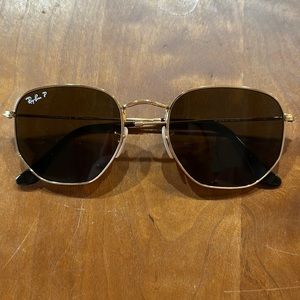 Ray ban polarized hexagon glasses